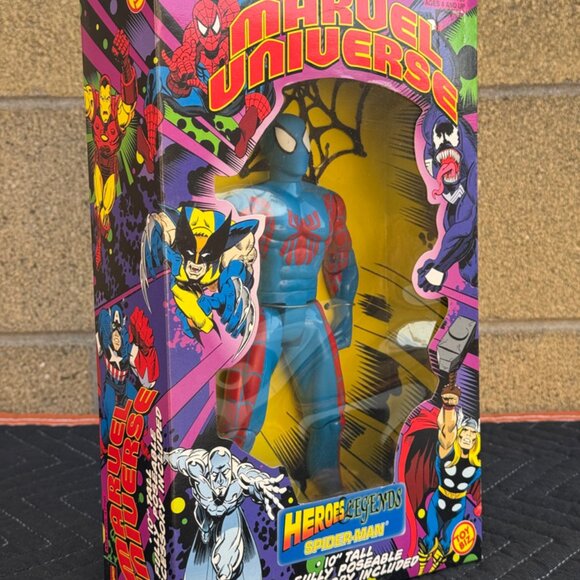 Vintage 1999 Marvel Universe Heroes Legends Spider-Man Figure Collectible - Picture 4 of 10
